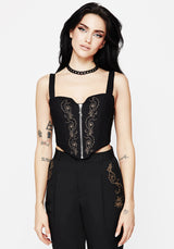 Rosethorn Embroidered Corset Top