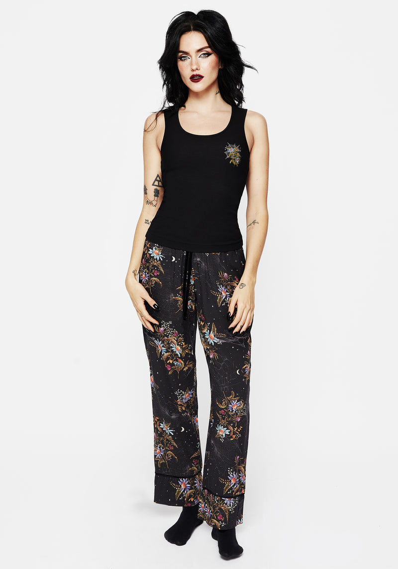 Cleome Floral Spiderweb Pyjama Vest Top