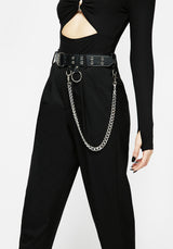 Fury Double Eyelet Chain Belt