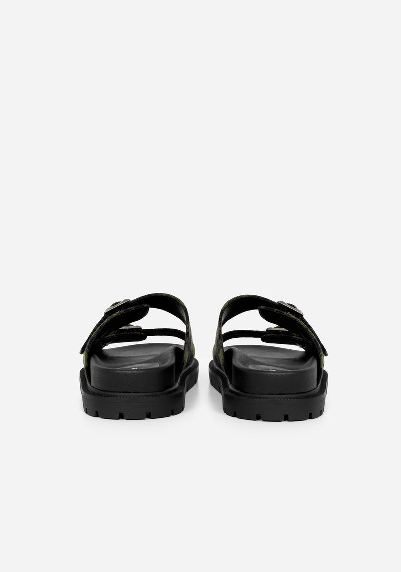 Terra Gingham Buckle Sandals