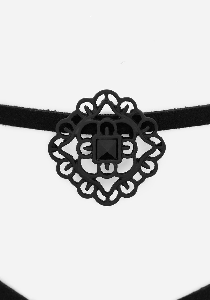 Elaine Cord Ornate Choker