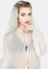 Villain Textured Blouse - White