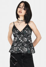 Nightbloom Lace Trim Cami Top