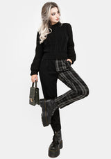 Checkmate High Waist Tapered Trousers