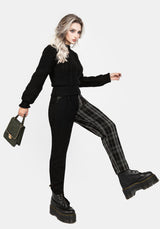 Checkmate High Waist Tapered Trousers