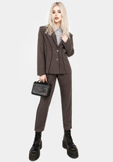 Cointrelle Herringbone Piped Blazer