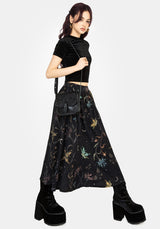 Rosanella Floral Print Midi Skirt