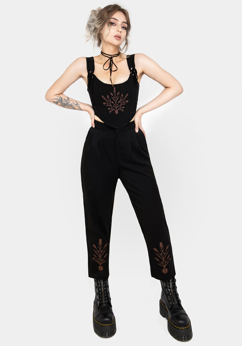 Cybele Embroidered Tapered Trousers