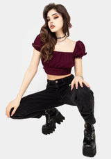 Psyche Textured Crop Top