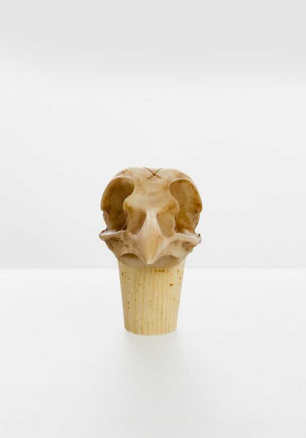 Raven Skull Bottle Stopper