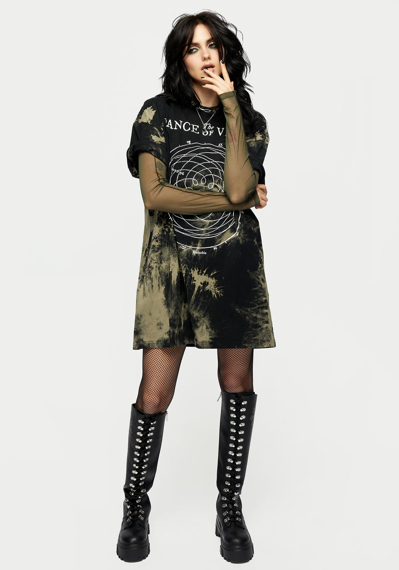 Dance Of Venus Tie Dye T-shirt Dress