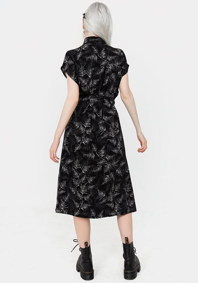 Bracken Tie Waist Midi Shirt Dress