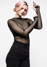 Dissident Asymmetric Seam Mesh Top