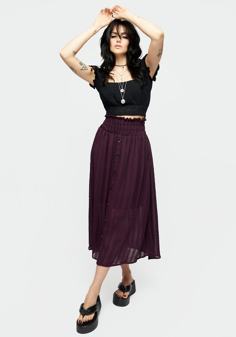 Enola Sheer Check Co-Ord Skirt