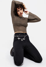 Titania Bootcut Jean with Charm Chain