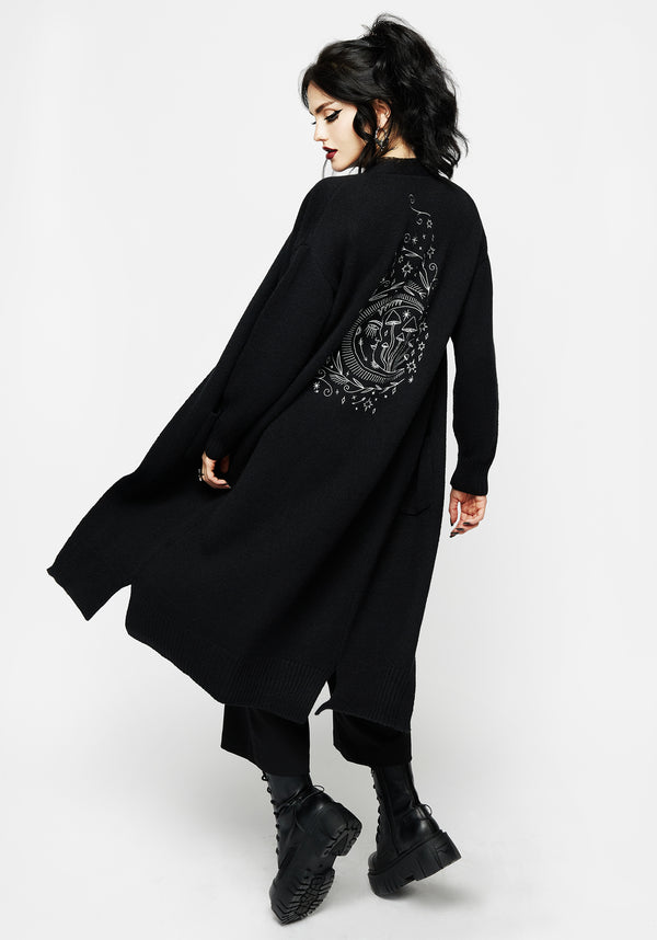 Marzanna Embroidered Longline Cardigan