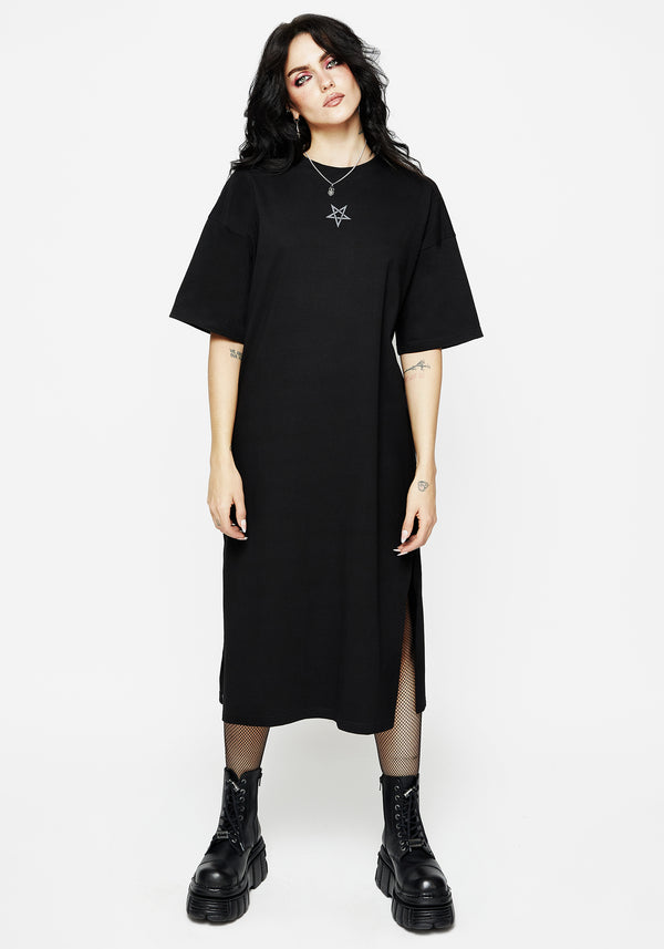 Time Flies Midi Tee Dress