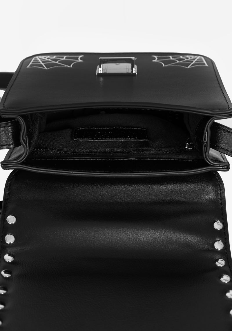 Catch Feelings Crossbody Satchel Bag - Black