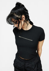 Hanna Zip Crop Top