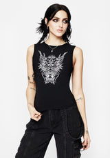 Guardian Embroidered Sleeveless Top