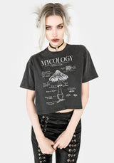 Mycology Boxy Crop T-shirt