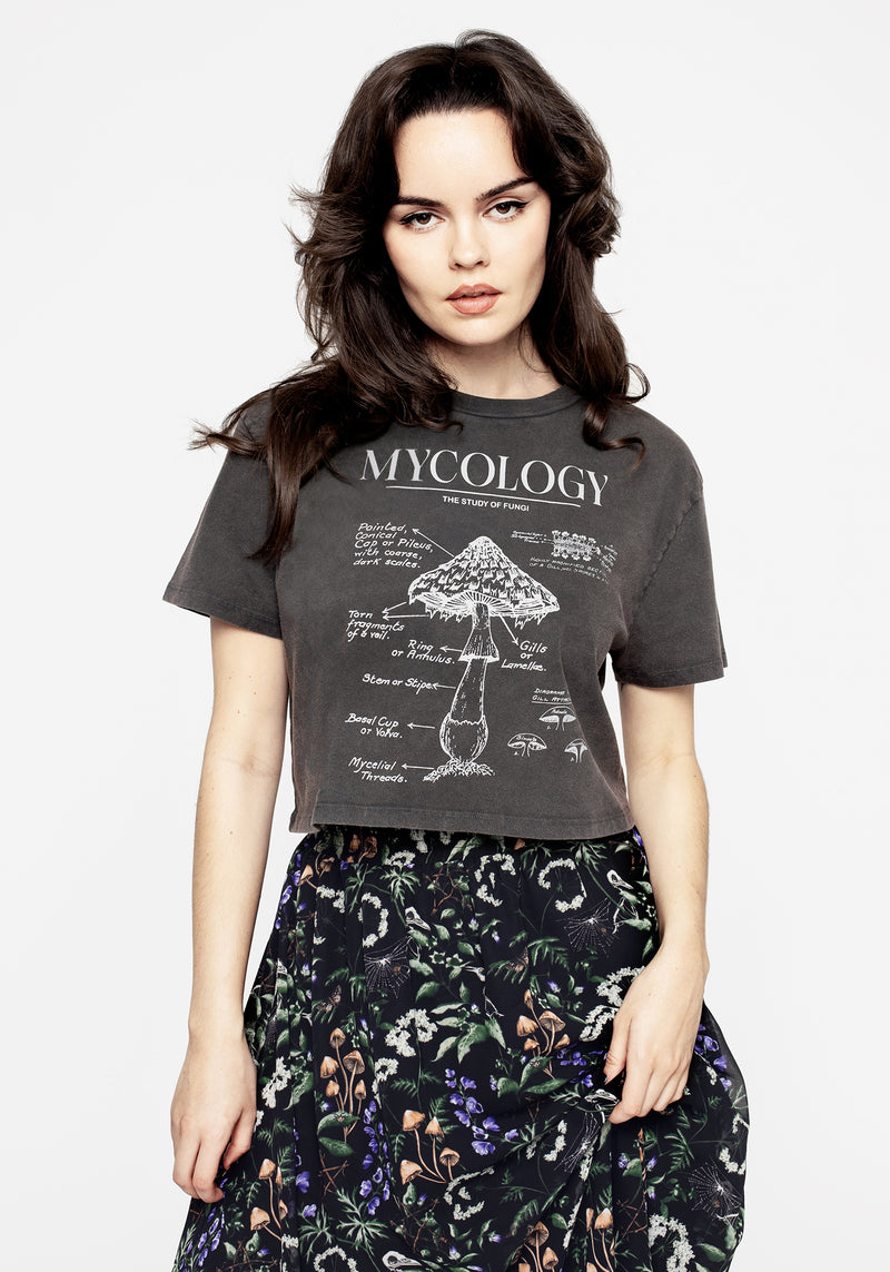 Mycology Boxy Crop T-shirt