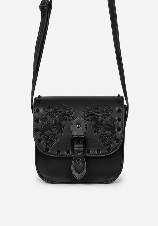 Penumbra Embroidered Mini Satchel Bag