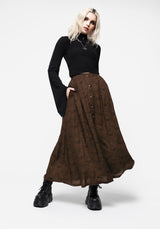 Rosamoth Button Up Midi Skirt