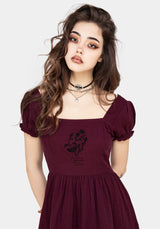 Frances Embroidered Cotton Mini Dress