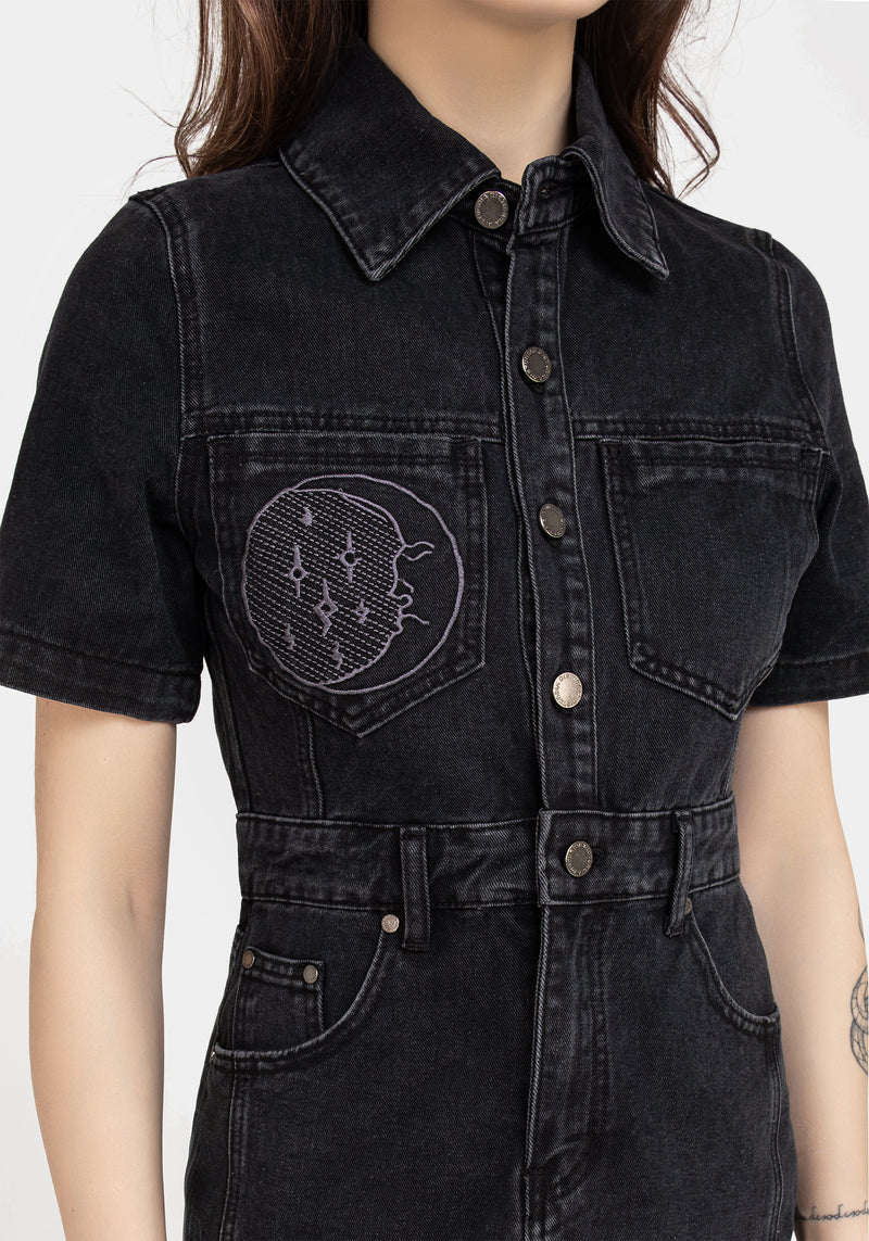 Invictus Denim Mini Shirt Dress