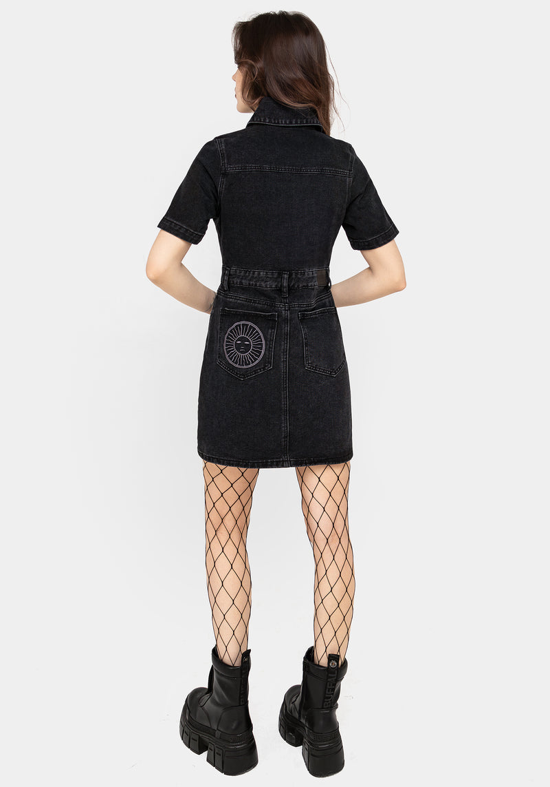 Invictus Denim Mini Shirt Dress