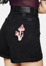 Nirah Embroidered Denim Shorts