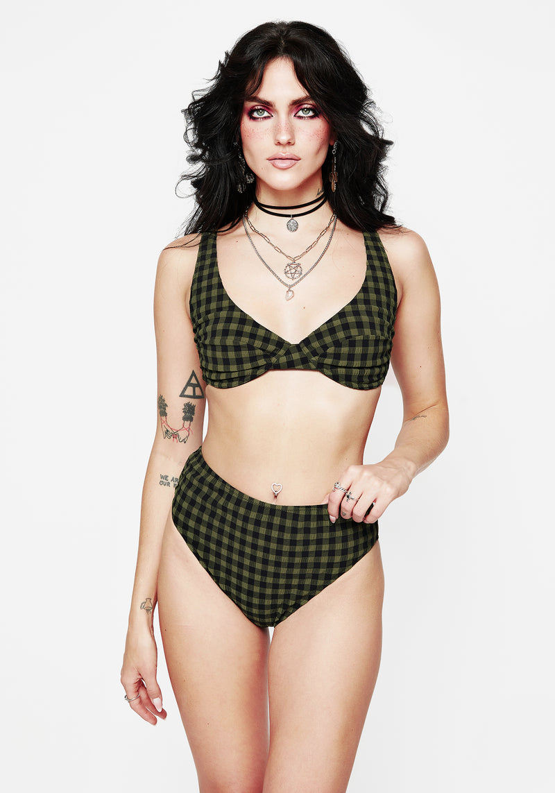 Terra Gingham Underwired Bikini Top