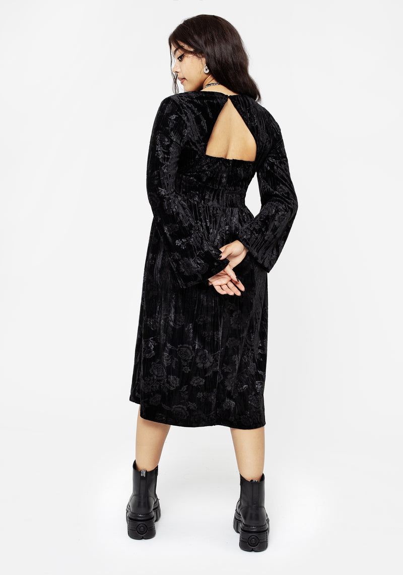 Invocation Flared Sleeve Midi Dress