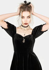 Drakon Velour Corset Mini Dress