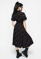 Sickle Moon Midi Shirt Dress