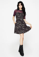 Melancholia Button Up Mini Apron Dress