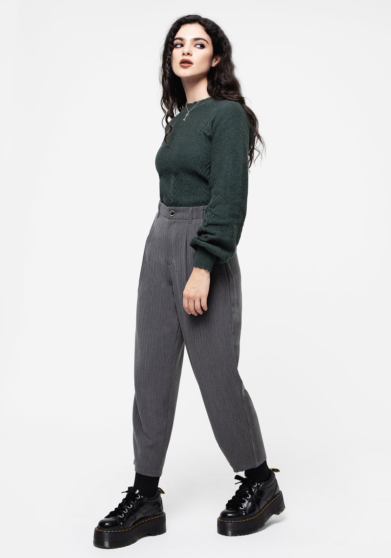 Herringbone Balloon Trousers