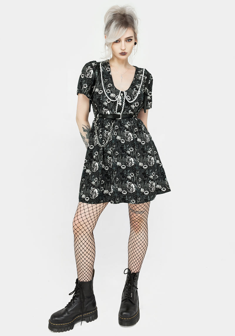 Nightbloom Collared Mini Dress