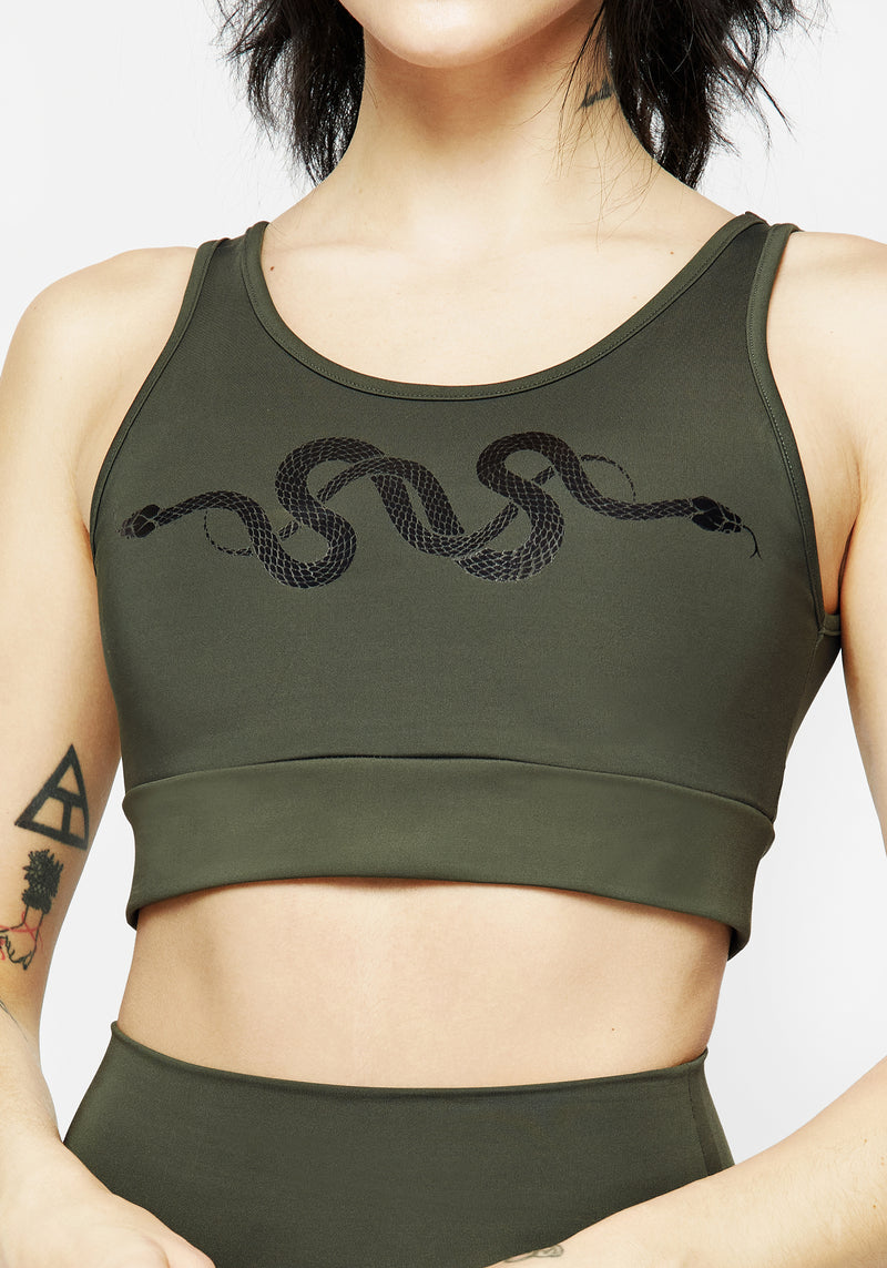 Venin Snake Racerback Athleisure Bra