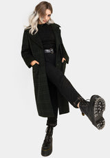 Jackdaw Check Wool Blend Duster Coat