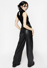 Rapture Zipper Leather Trousers