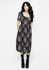 Thalia Button Front Midi Dress