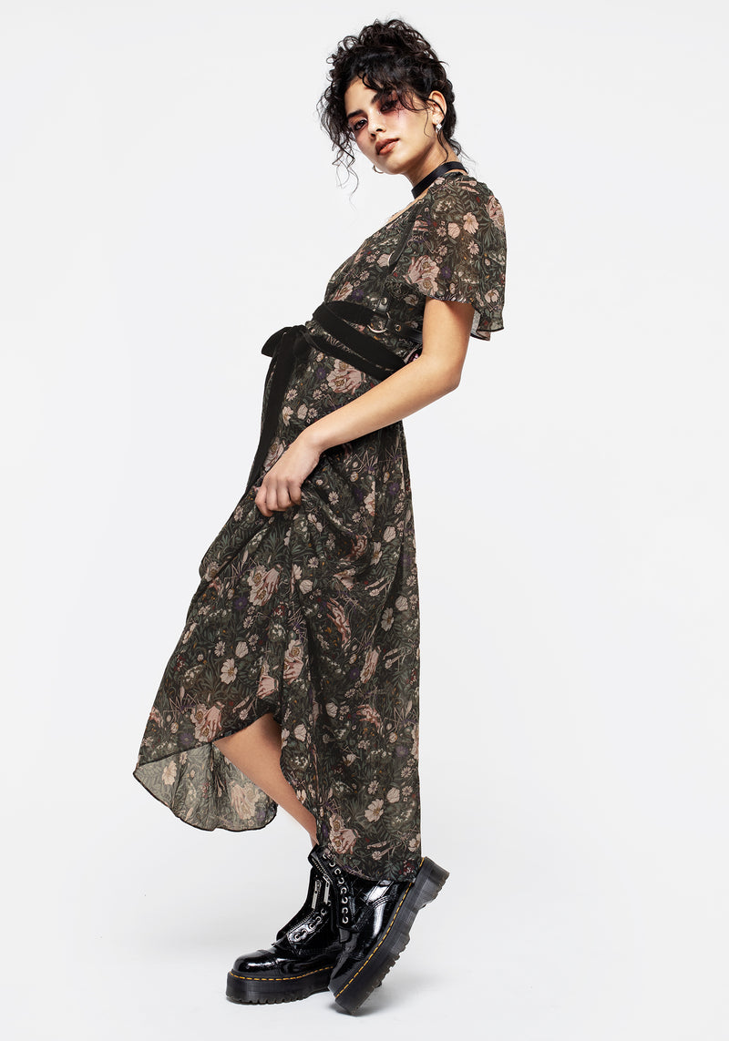 Ophelia Chiffon Midaxi Dress