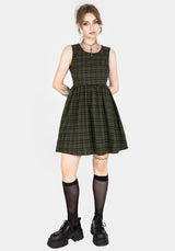 Sabine Check Mini Skater Dress