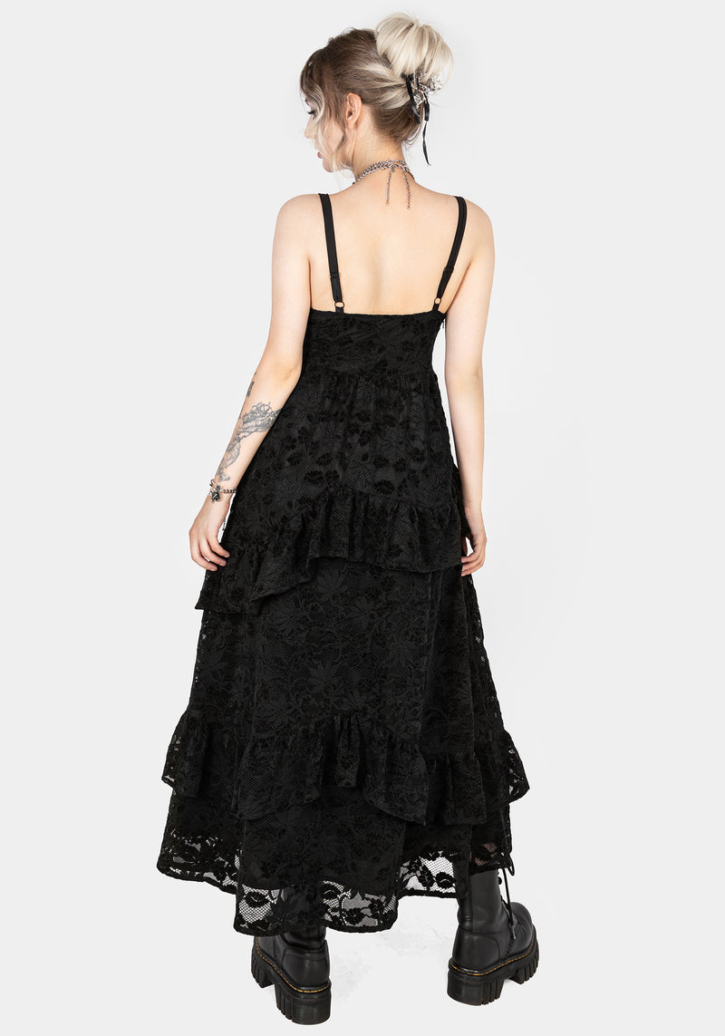 Dauphine Tiered Lace Midaxi Dress