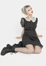 Phantasma Lace Collar Mini Dress