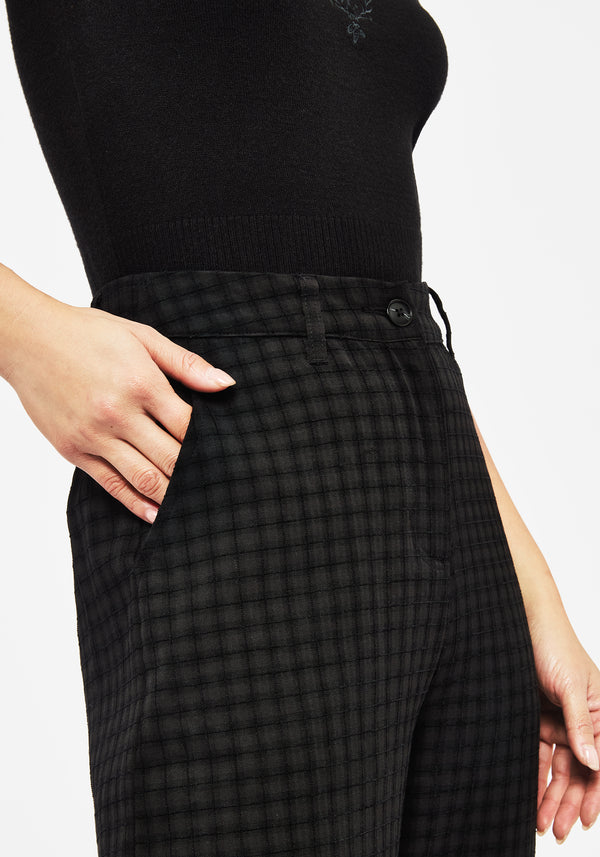 Ziggy Check Straight Leg Trousers