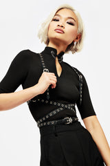 Rivet Eyelet Buckle Wrap Harness