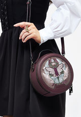 Trivia Moth Embroidered Crossbody Bag